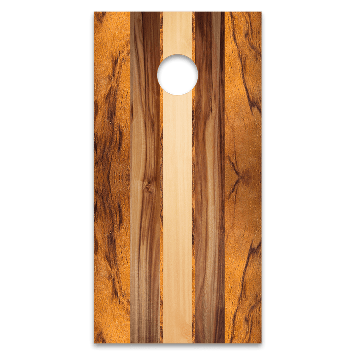 Professional 2x4 Boards - Runway World Series of Cornhole Official 2' x 4' Professional Cornhole Board Runway 2402P - Custom Natural Wood 3 Stripe