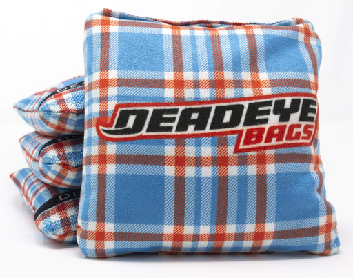 Pro Cornhole Bags - Argyle Blue Plaid