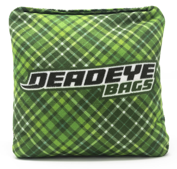 Pro Cornhole Bags - Argyle Green Plaid