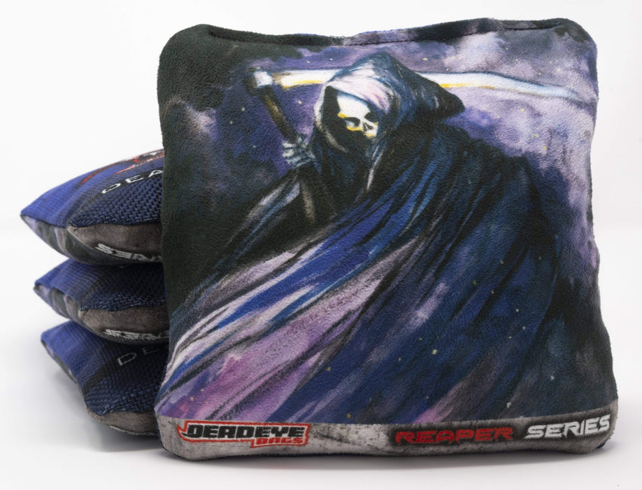 Pro Cornhole Bags - Caped Reaper - Blue