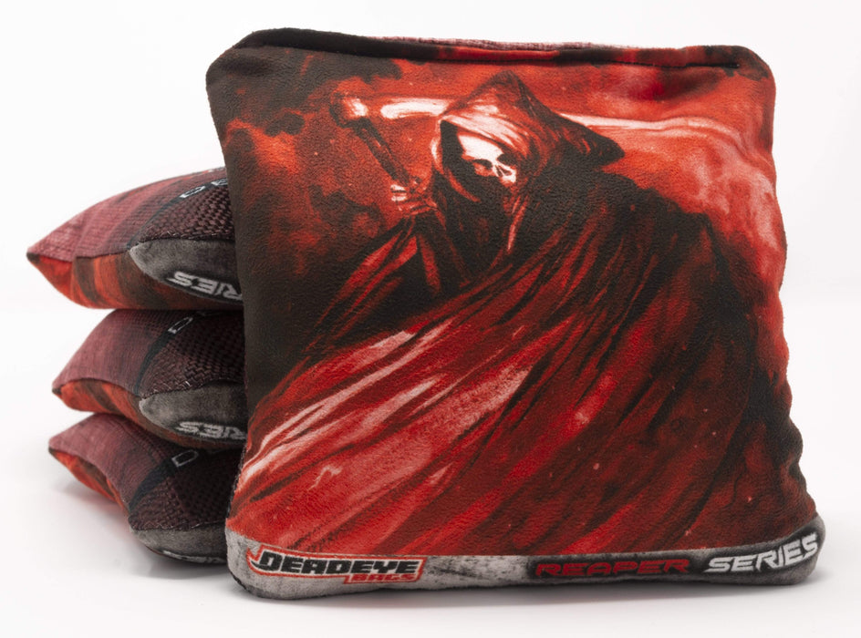 Pro Cornhole Bags - Caped Reaper - Red