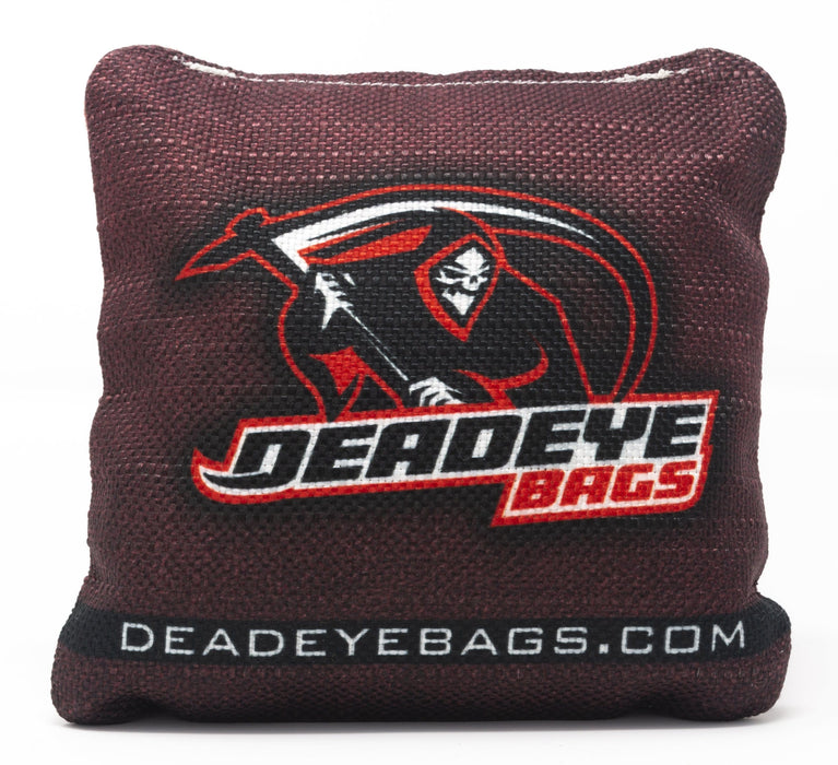 Pro Cornhole Bags - Detailed Skulls - Red