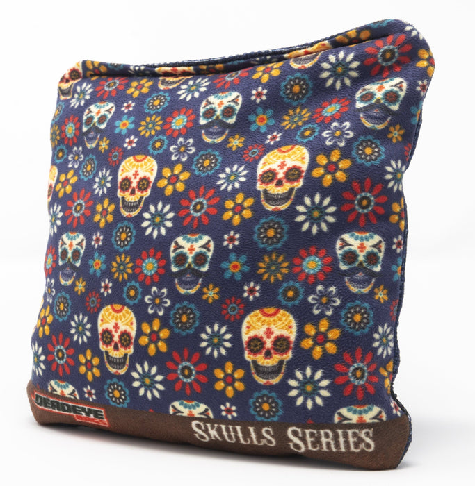 Skulls & Flowers - Blue