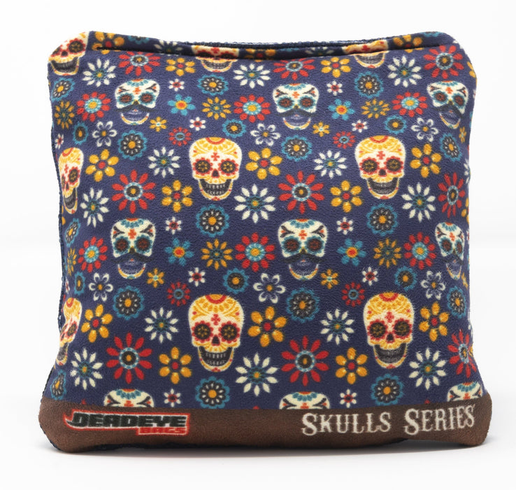 Skulls & Flowers - Blue