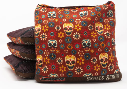 Skulls & Flowers - Orange