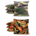 Cornhole Bags Green Camo and Orange Camo Set of 8 Regulation Cornhole Bags - Duck Cloth and All-Weather Resin