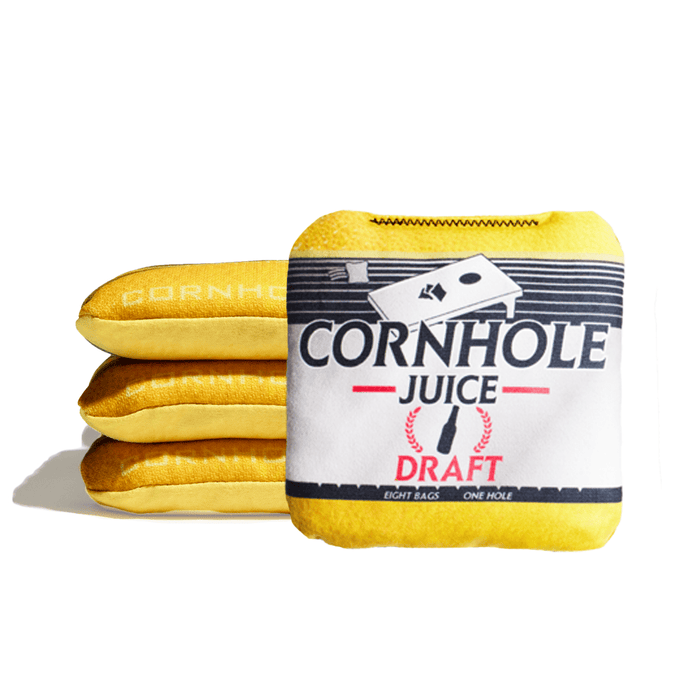 Cornhole Bags Yellow World Series of Cornhole 6-IN Professional Cornhole Bag Rapter - Cornhole Juice