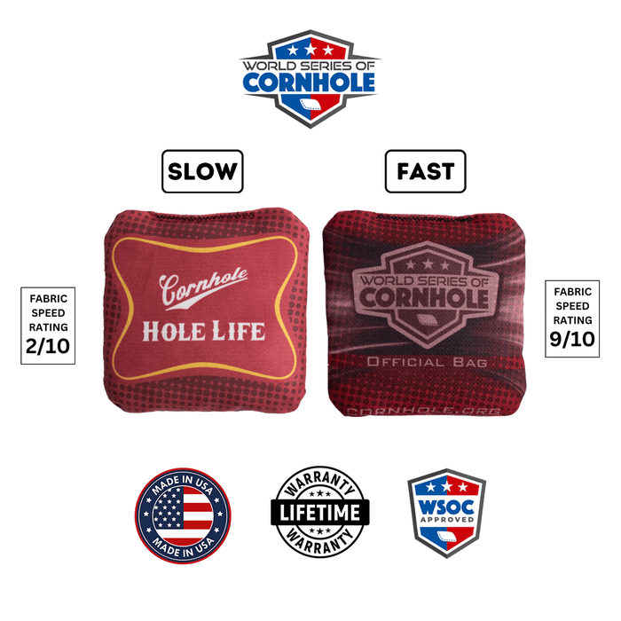 Cornhole Bags World Series of Cornhole 6-IN Professional Cornhole Bag Rapter - Cornhole Hole Life