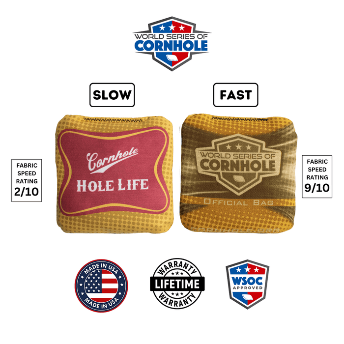 Cornhole Bags World Series of Cornhole 6-IN Professional Cornhole Bag Rapter - Cornhole Hole Life