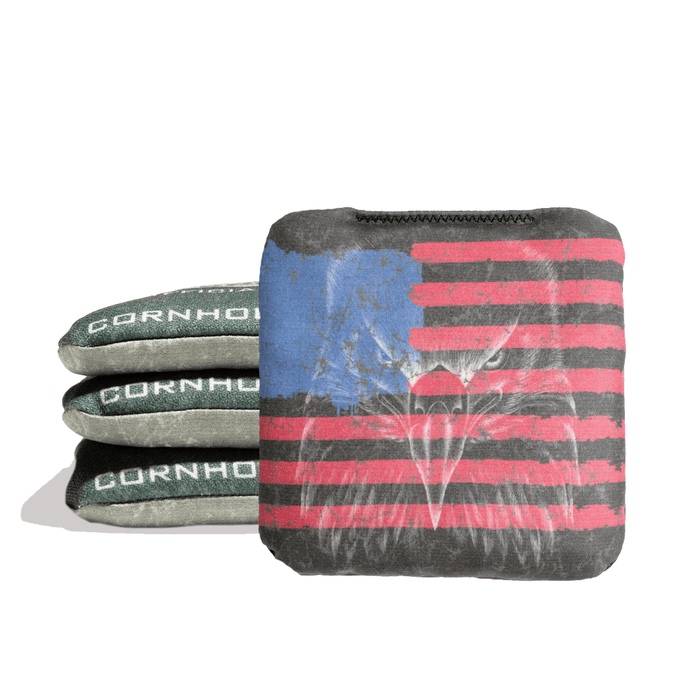 Cornhole Bags Grey World Series of Cornhole 6-IN Professional Cornhole Bag Rapter - Eagle Shadow