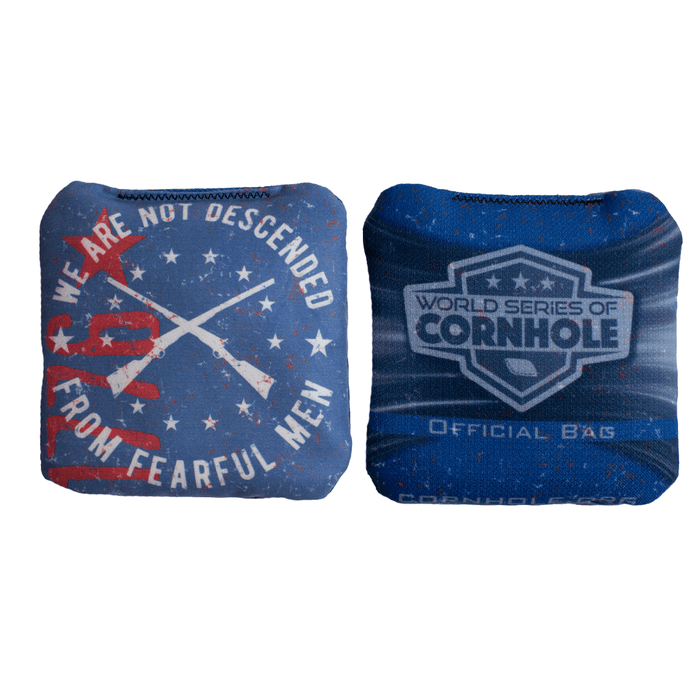 Cornhole Bags World Series of Cornhole 6-IN Professional Cornhole Bag Rapter - Not Fearful Men 1776