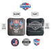 Cornhole Bags World Series of Cornhole 6-IN Professional Cornhole Bag Rapter - Land that I Love Skull