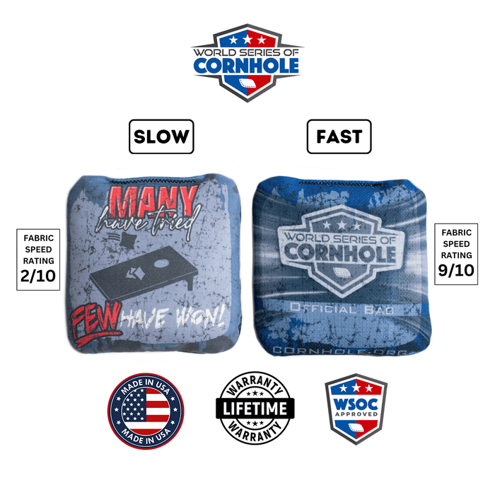 Cornhole Bags World Series of Cornhole 6-IN Professional Cornhole Bag Rapter - Many Have Tried