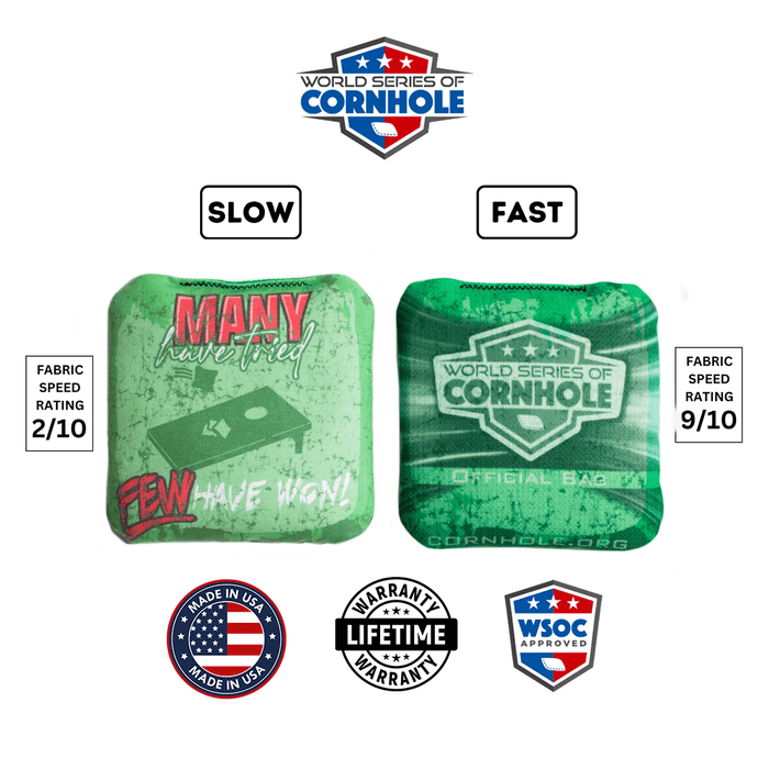 Cornhole Bags World Series of Cornhole 6-IN Professional Cornhole Bag Rapter - Many Have Tried