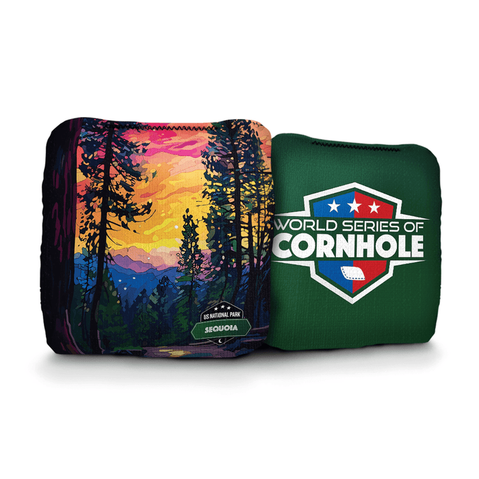 Cornhole Bags World Series of Cornhole 6-IN Professional Cornhole Bag Rapter - National Park - Sequoia