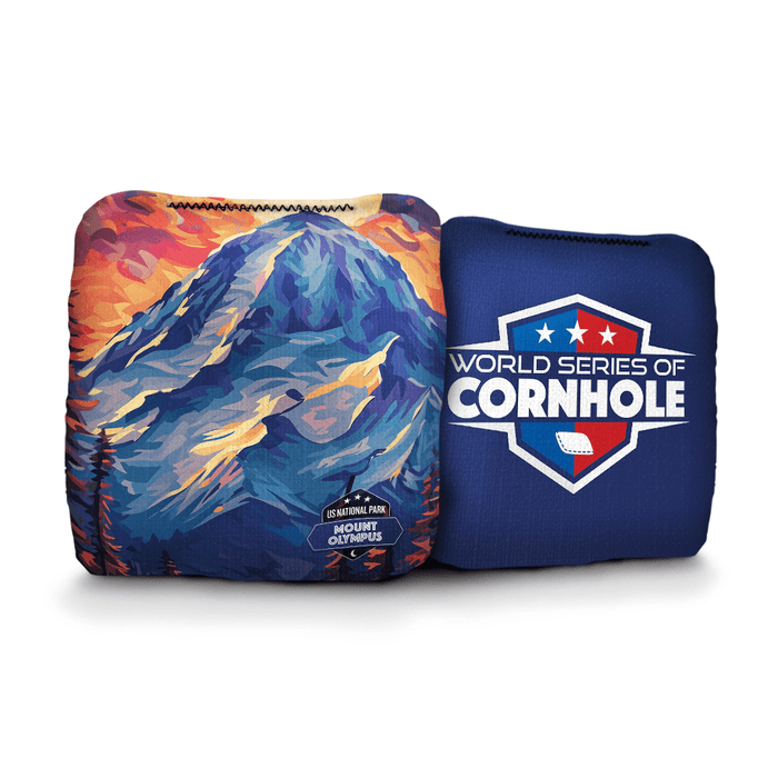 Cornhole Bags World Series of Cornhole 6-IN Professional Cornhole Bag Rapter - National Park - Mt. Olympus