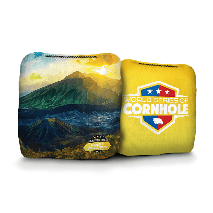 Cornhole Bags World Series of Cornhole 6-IN Professional Cornhole Bag Rapter - National Park - Hawaii Volcanoes