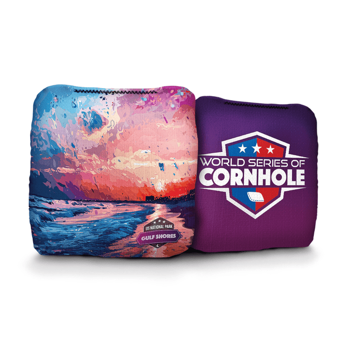 Cornhole Bags World Series of Cornhole 6-IN Professional Cornhole Bag Rapter - National Park - Gulf Shores