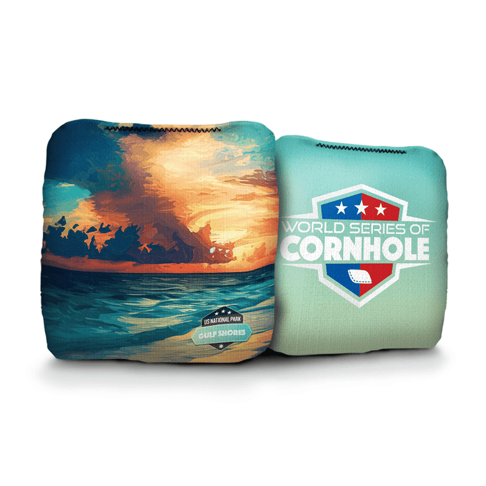 Cornhole Bags World Series of Cornhole 6-IN Professional Cornhole Bag Rapter - National Park - Gulf Shores