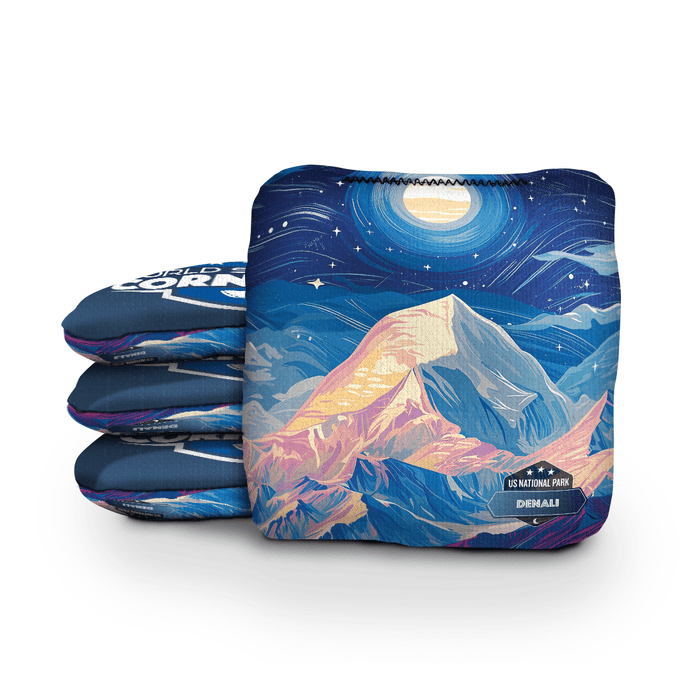 Cornhole Bags Night World Series of Cornhole 6-IN Professional Cornhole Bag Rapter - National Park - Denali