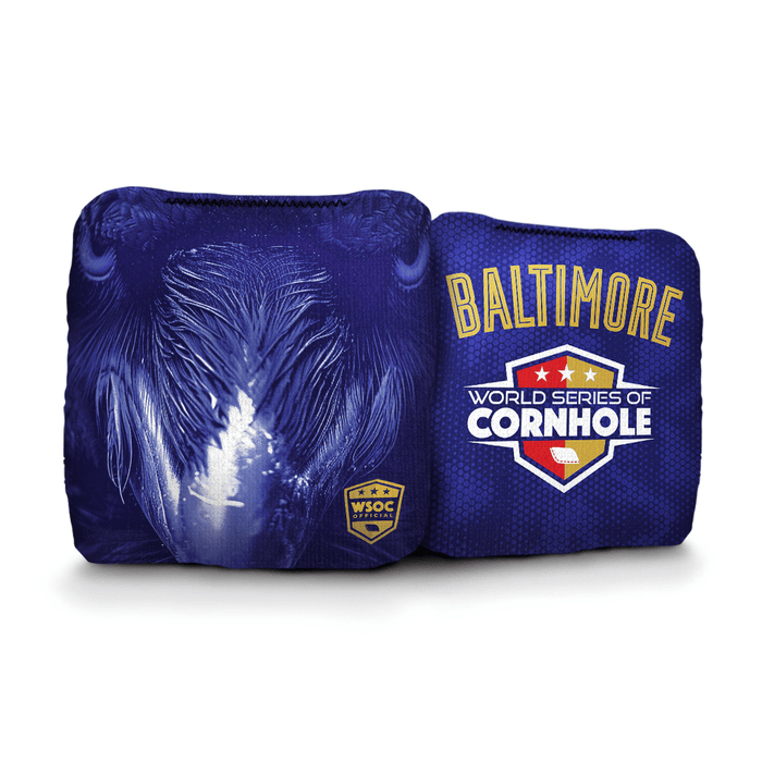 Cornhole Bags World Series of Cornhole 6-IN Professional Cornhole Bag Rapter - Baltimore