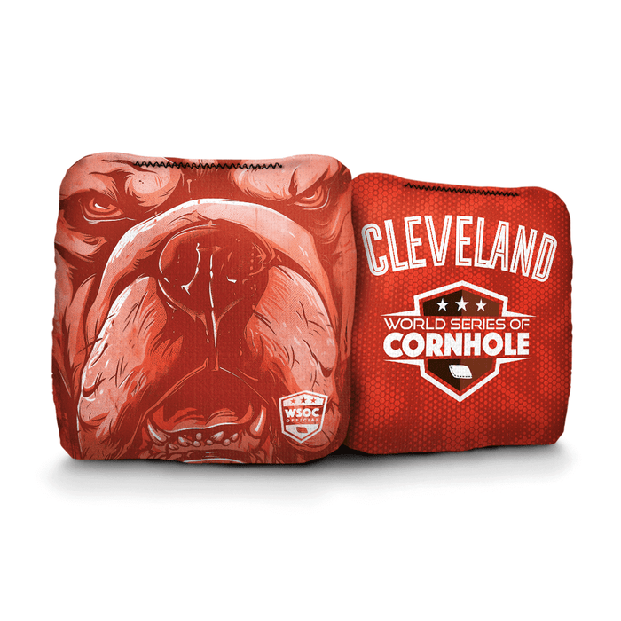 Cornhole Bags World Series of Cornhole 6-IN Professional Cornhole Bag Rapter - Cleveland