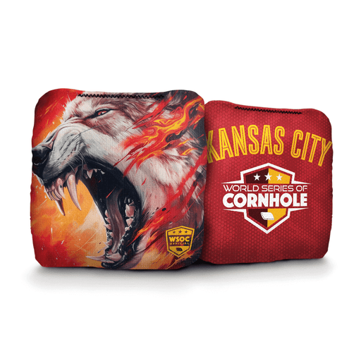 Cornhole Bags World Series of Cornhole 6-IN Professional Cornhole Bag Rapter - Kansas City