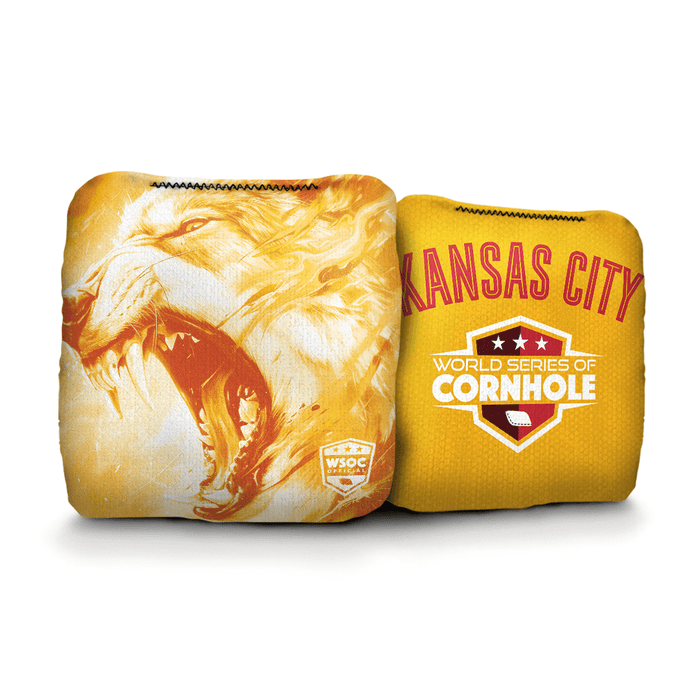 Cornhole Bags World Series of Cornhole 6-IN Professional Cornhole Bag Rapter - Kansas City