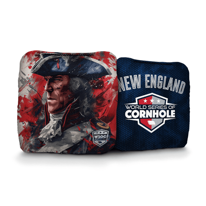 Cornhole Bags World Series of Cornhole 6-IN Professional Cornhole Bag Rapter - New England