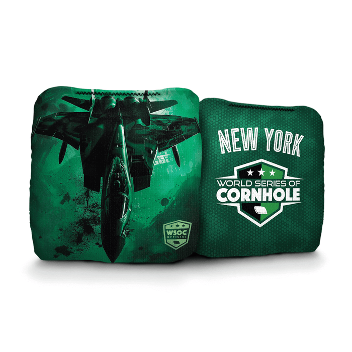 Cornhole Bags Green World Series of Cornhole 6-IN Professional Cornhole Bag Rapter - New York