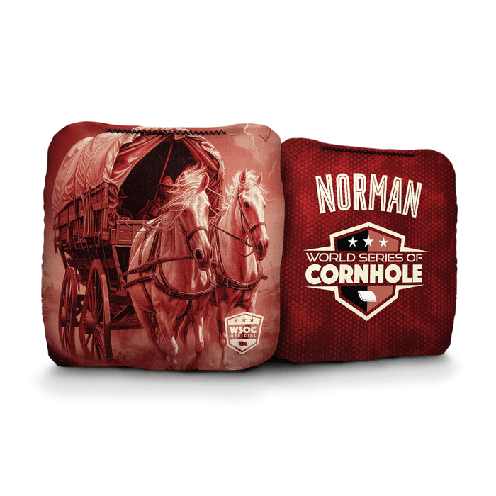 Cornhole Bags World Series of Cornhole 6-IN Professional Cornhole Bag Rapter - Oklahoma