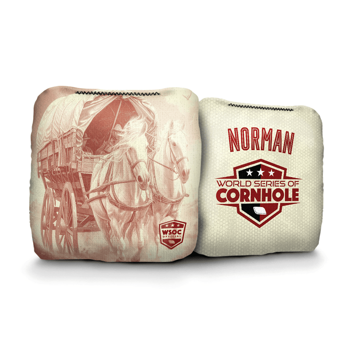 Cornhole Bags World Series of Cornhole 6-IN Professional Cornhole Bag Rapter - Oklahoma