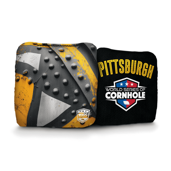 Cornhole Bags World Series of Cornhole 6-IN Professional Cornhole Bag Rapter - Pittsburgh