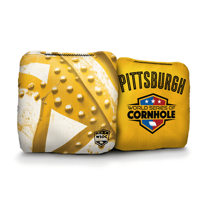 Cornhole Bags World Series of Cornhole 6-IN Professional Cornhole Bag Rapter - Pittsburgh