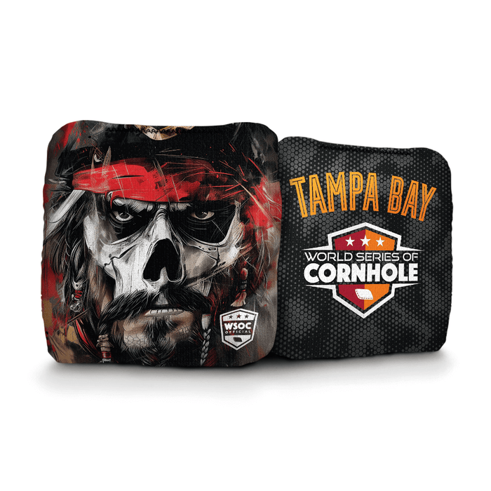 Cornhole Bags World Series of Cornhole Official 6-IN Professional Cornhole Bag Rapter - Tampa Bay