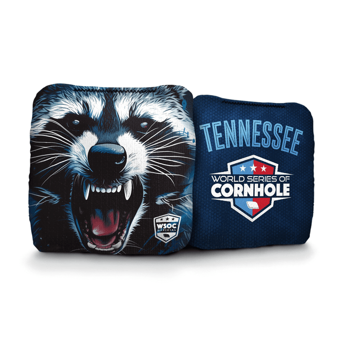 Cornhole Bags Navy World Series of Cornhole Official 6-IN Professional Cornhole Bag Rapter - Tennessee