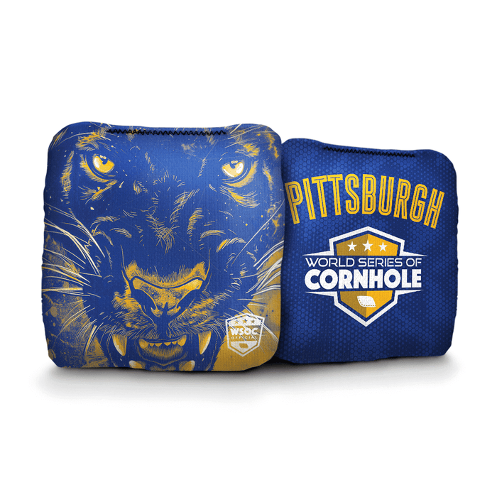 Cornhole Bags World Series of Cornhole 6-IN Professional Cornhole Bag Rapter - Pittsburgh