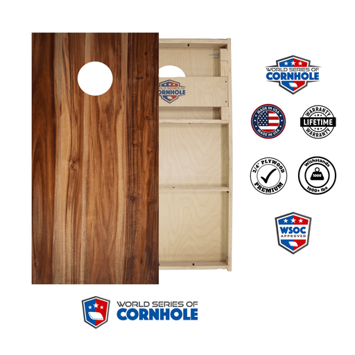 Professional 2x4 Boards - Runway World Series of Cornhole Official 2' x 4' Professional Cornhole Board Runway 2402P - Wood Finish