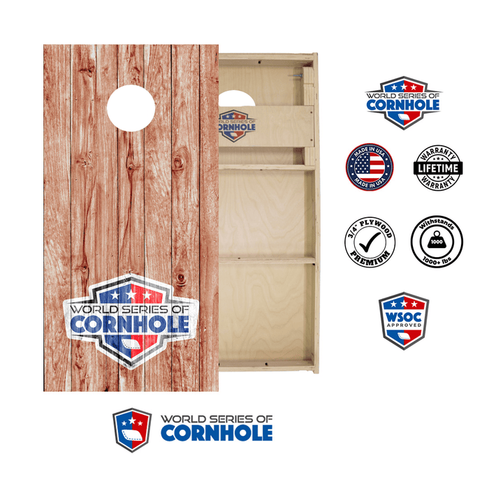 Professional 2x4 Boards - Runway World Series of Cornhole Official 2' x 4' Professional Cornhole Board Runway 2402P - Wood Finish