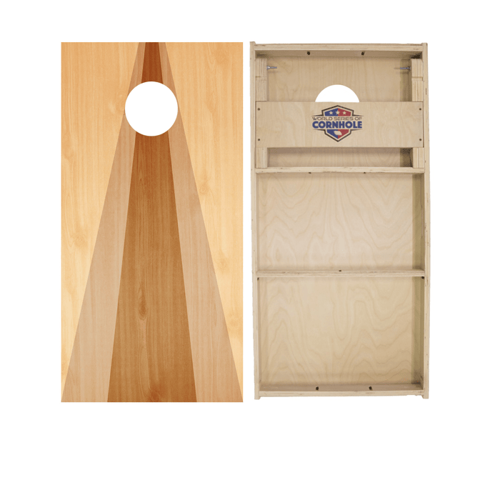 Professional 2x4 Boards - Runway World Series of Cornhole Official 2' x 4' Professional Cornhole Board Runway 2402P - Wood Triangle