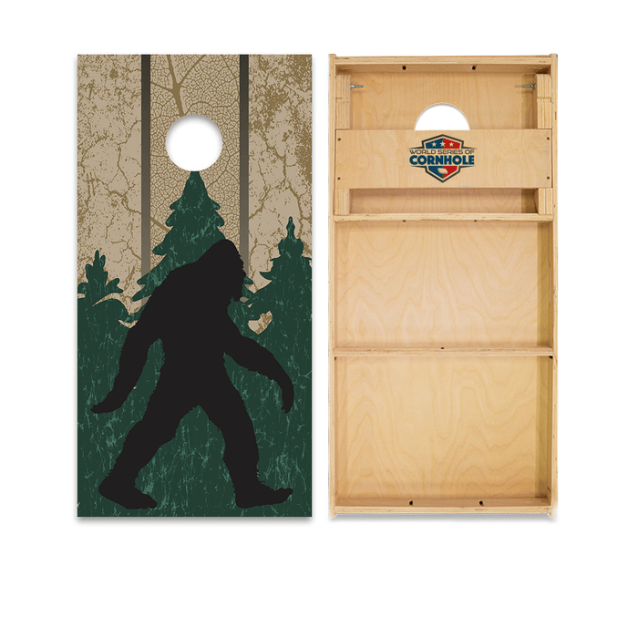 Professional 2x4 Boards - Runway World Series of Cornhole Official 2' x 4' Professional Cornhole Board Runway 2402P - Wilderness Sasquatch