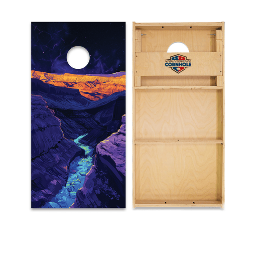 Professional 2x4 Boards - Runway Night World Series of Cornhole Official 2' x 4' Professional Cornhole Board Runway 2402P - National Park - Capitol Reef