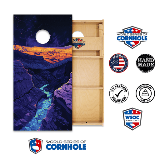 Professional 2x4 Boards - Runway World Series of Cornhole Official 2' x 4' Professional Cornhole Board Runway 2402P - National Park - Capitol Reef