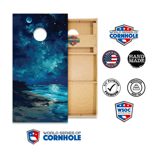 Professional 2x4 Boards - Runway World Series of Cornhole Official 2' x 4' Professional Cornhole Board Runway 2402P - National Park - Dry Tortugas