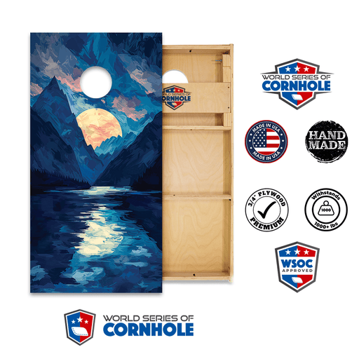 Professional 2x4 Boards - Runway World Series of Cornhole Official 2' x 4' Professional Cornhole Board Runway 2402P - National Park - Kenai Fjords