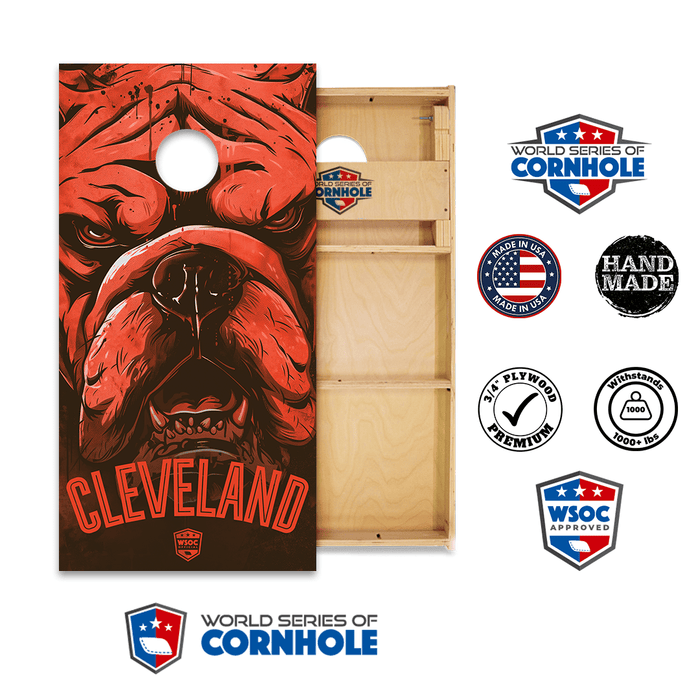Professional 2x4 Boards - Runway World Series of Cornhole Official 2' x 4' Professional Cornhole Board Runway 2402P - Cleveland Browns