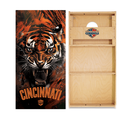 Professional 2x4 Boards - Runway World Series of Cornhole Official 2' x 4' Professional Cornhole Board Runway 2402P - Cincinnati Bengals