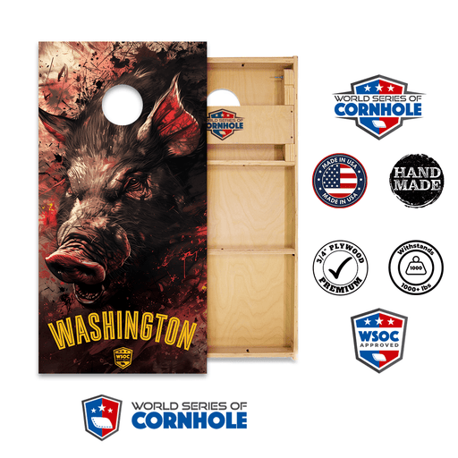 Professional 2x4 Boards - Runway World Series of Cornhole Official 2' x 4' Professional Cornhole Board Runway 2402P - Washington